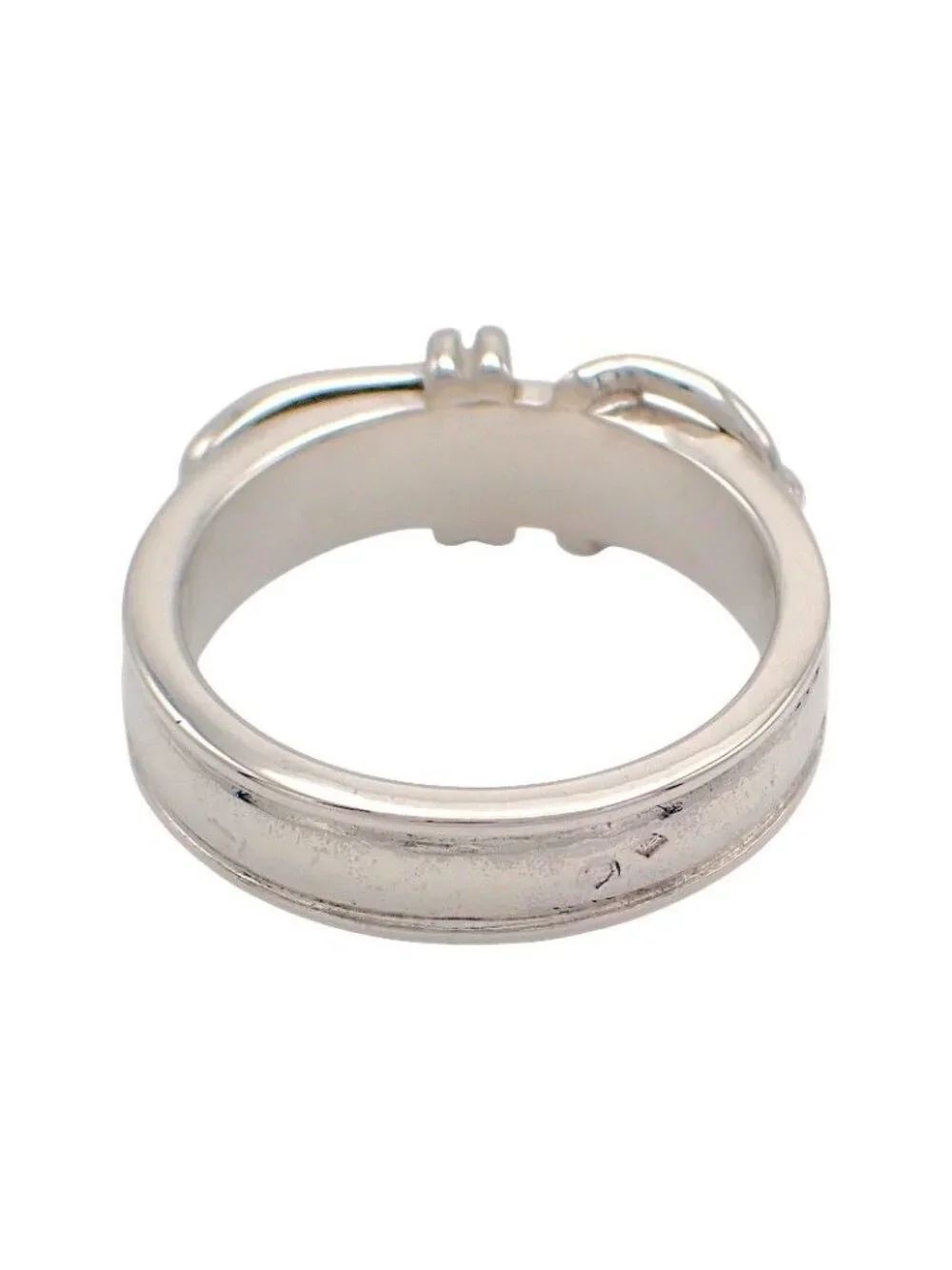 Hermes Ceinture Belt Ring 925 Sterling Silver Accessory